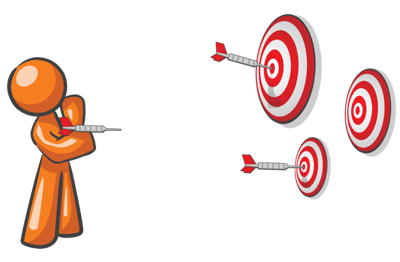 Orange man 3 darts